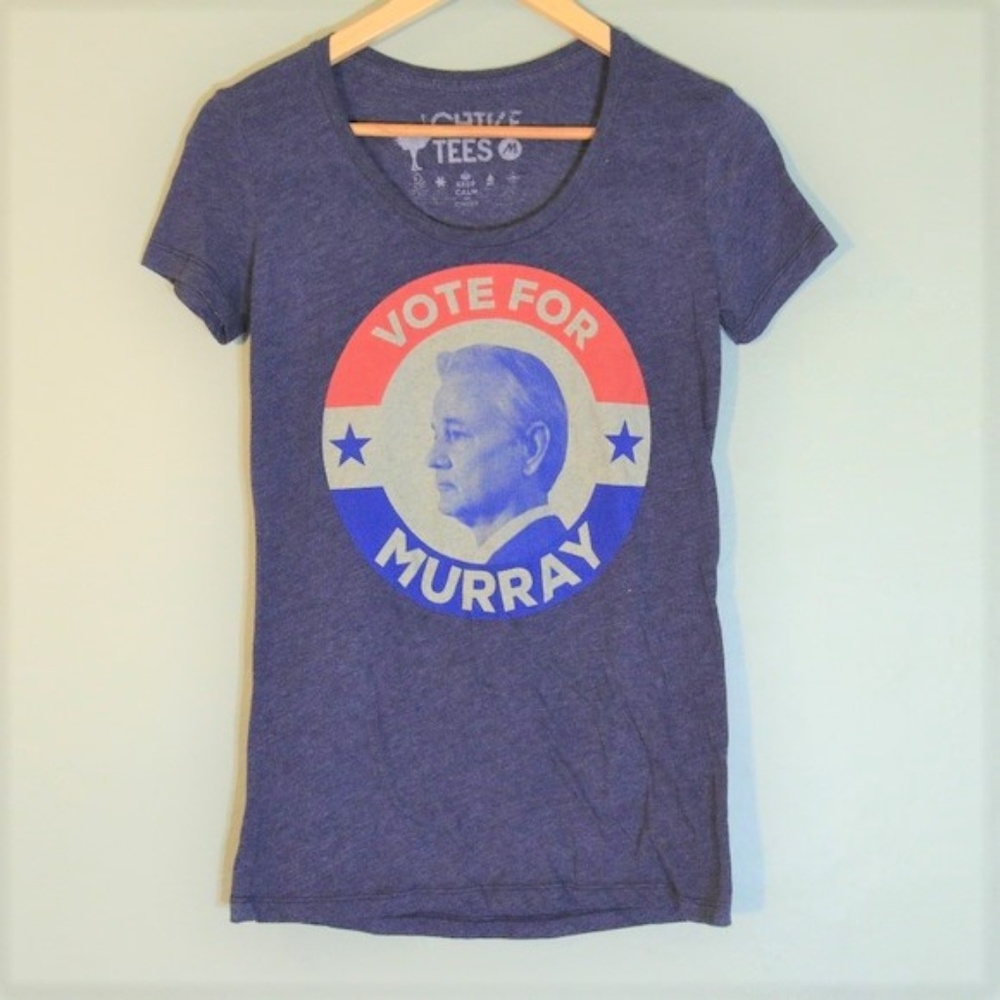Vote For Murray Blue T shirt Medium